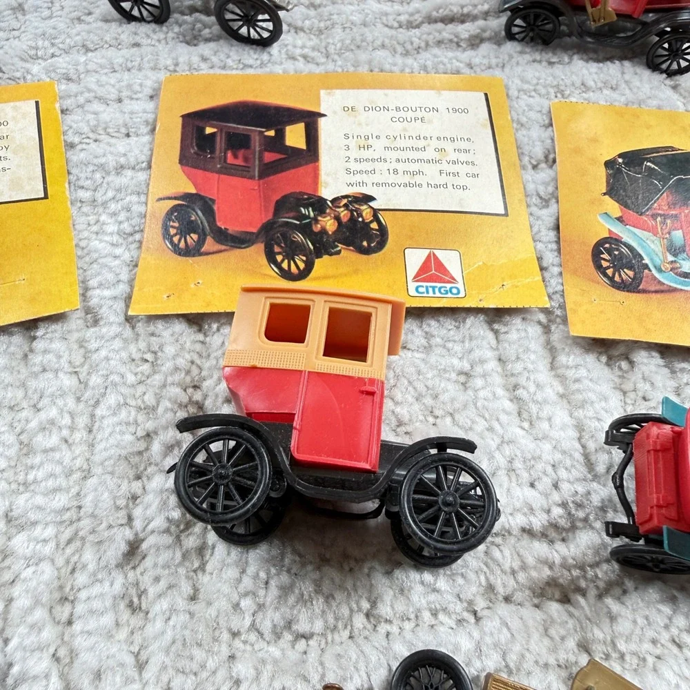 Citgo Classic Car Collection Vintage Toy Models Set of 10 with Info Cards Multi